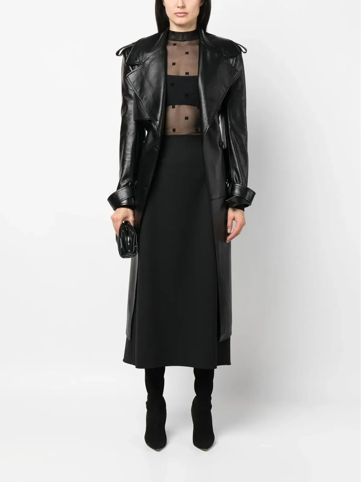 Givenchy ロゴプリント メッシュ ボディスーツ - 画像2