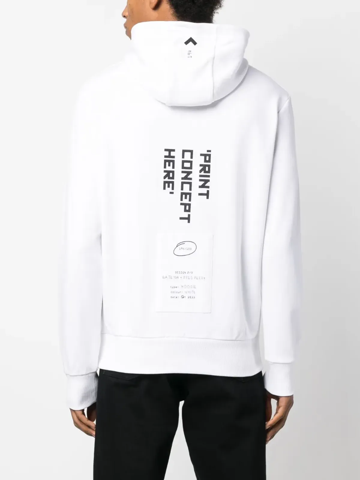 Fred Perry GATE194 サインプリント フーディー - 画像4