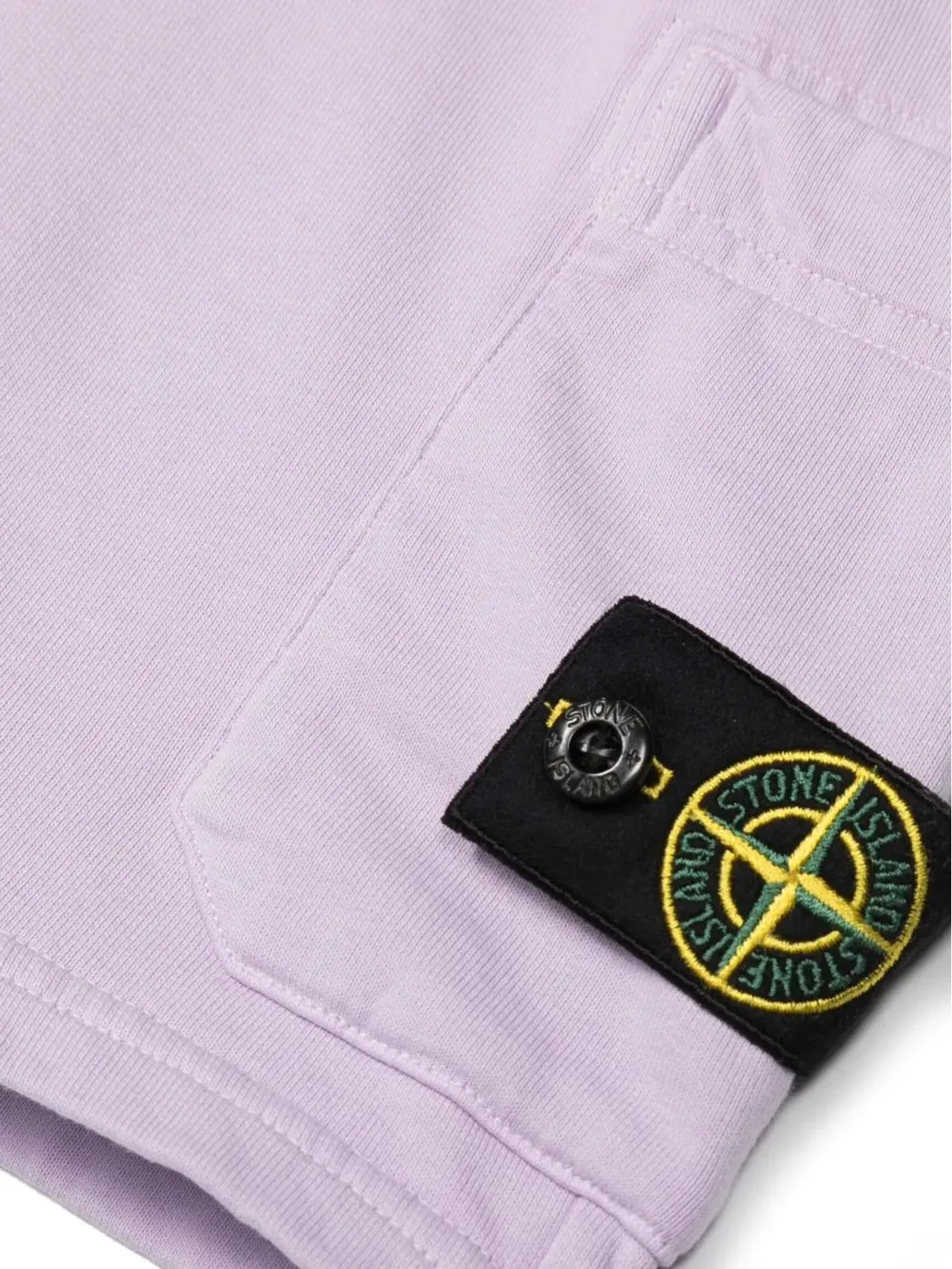 Stone Island Junior ロゴパッチ トラックショーツ - Purple - 画像3