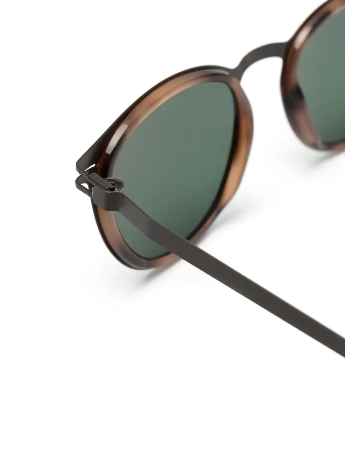 Mykita Siwa 711 ラウンドフレーム サングラス（ブラウン） - 画像3