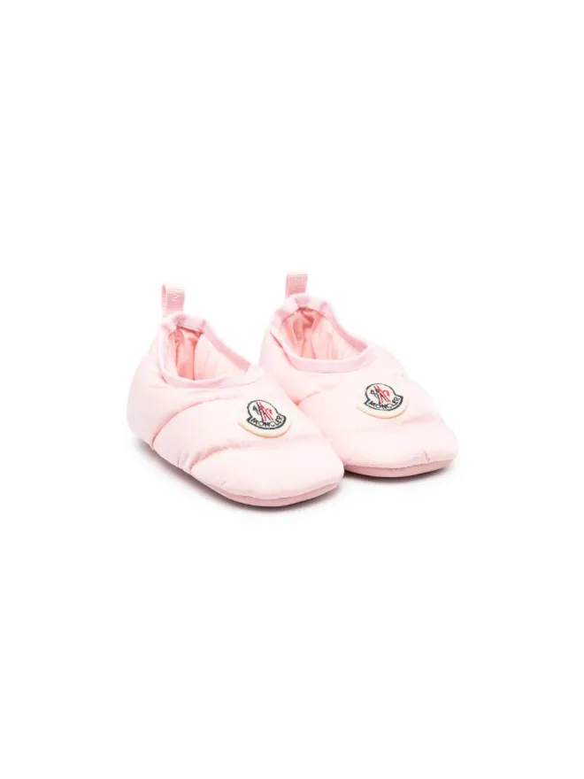 Moncler Enfant Moncler Enfant ロゴパッチ プレウォーカー ピンクの商品画像