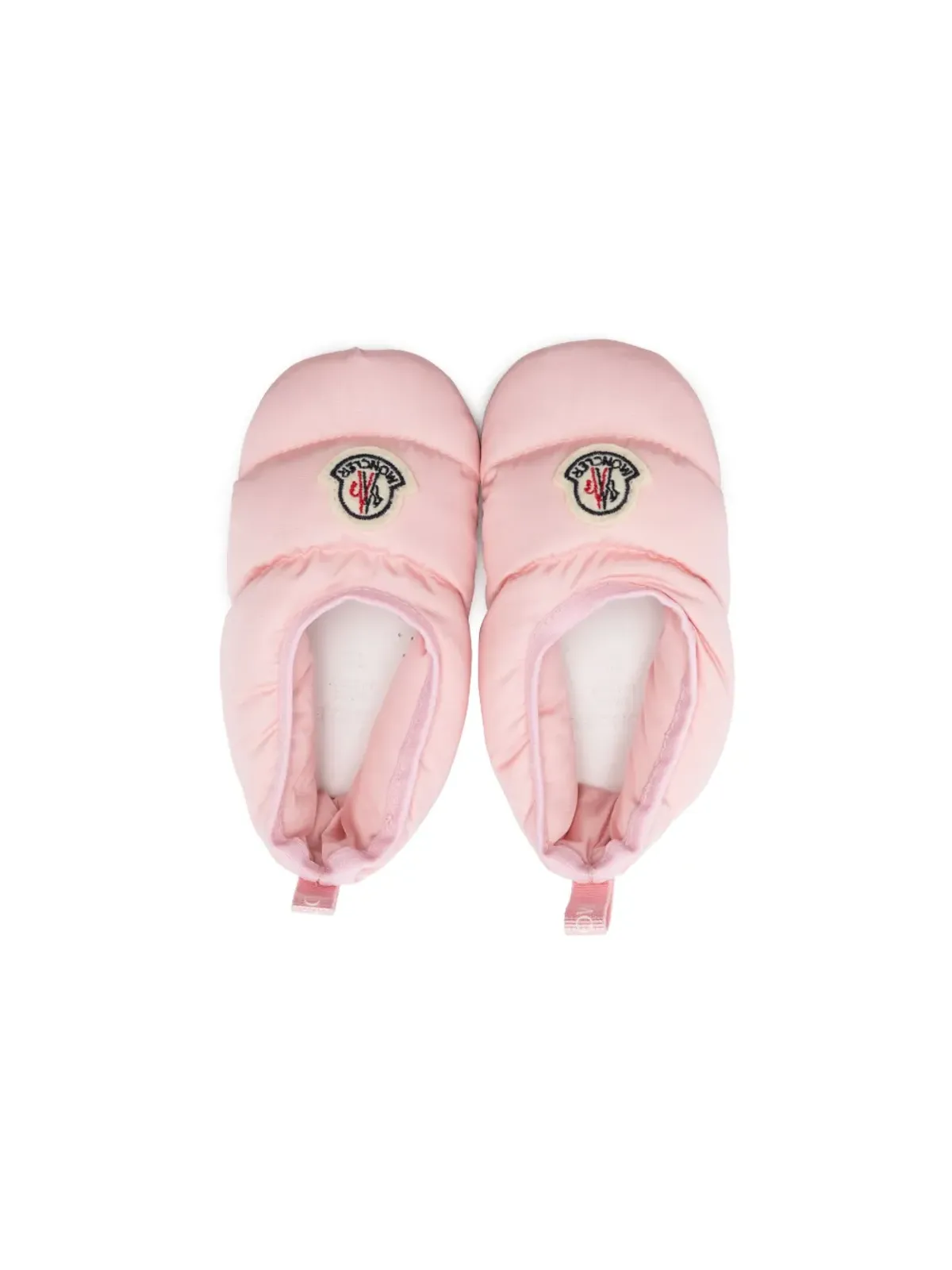Moncler Enfant ロゴパッチ プレウォーカー ピンク - 画像3