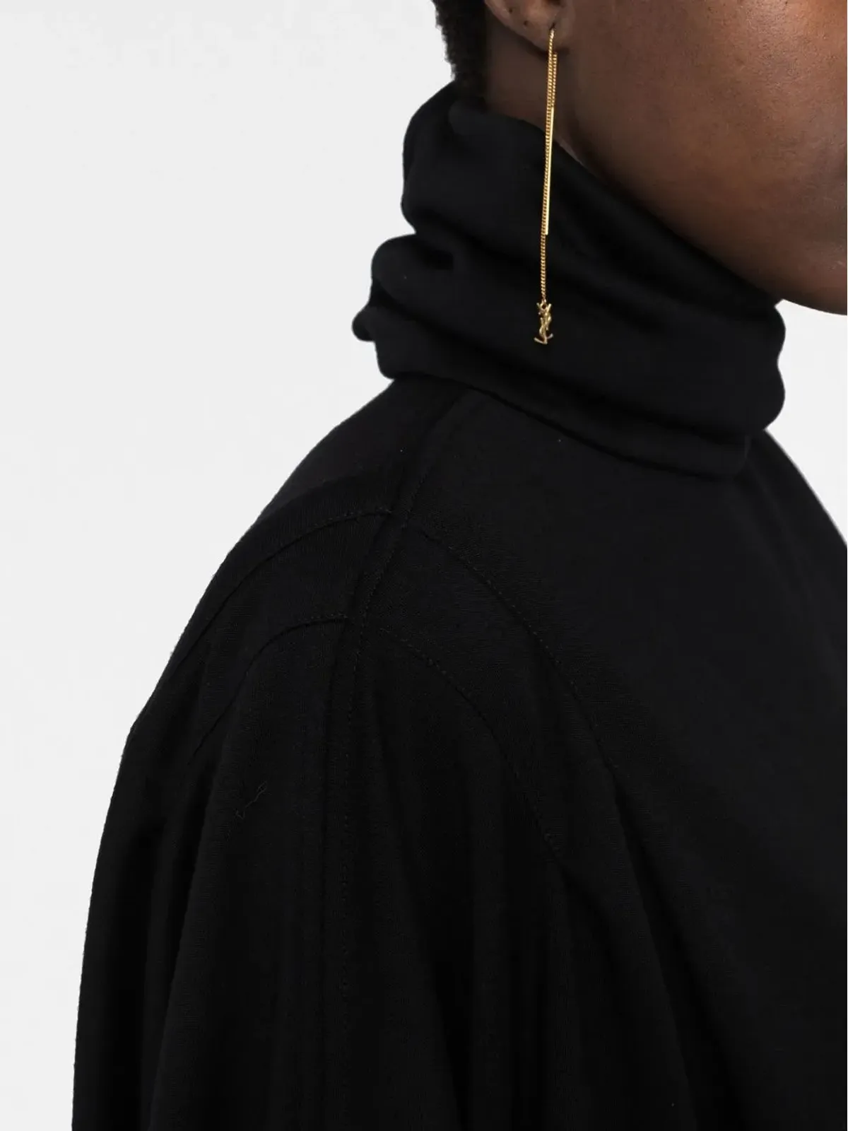 Saint Laurent ロールネック ミニドレス - 画像3