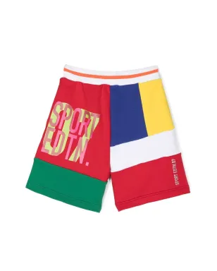 DSQUARED2 KIDS カラー・ブロック トラックショーツ - サムネイル2
