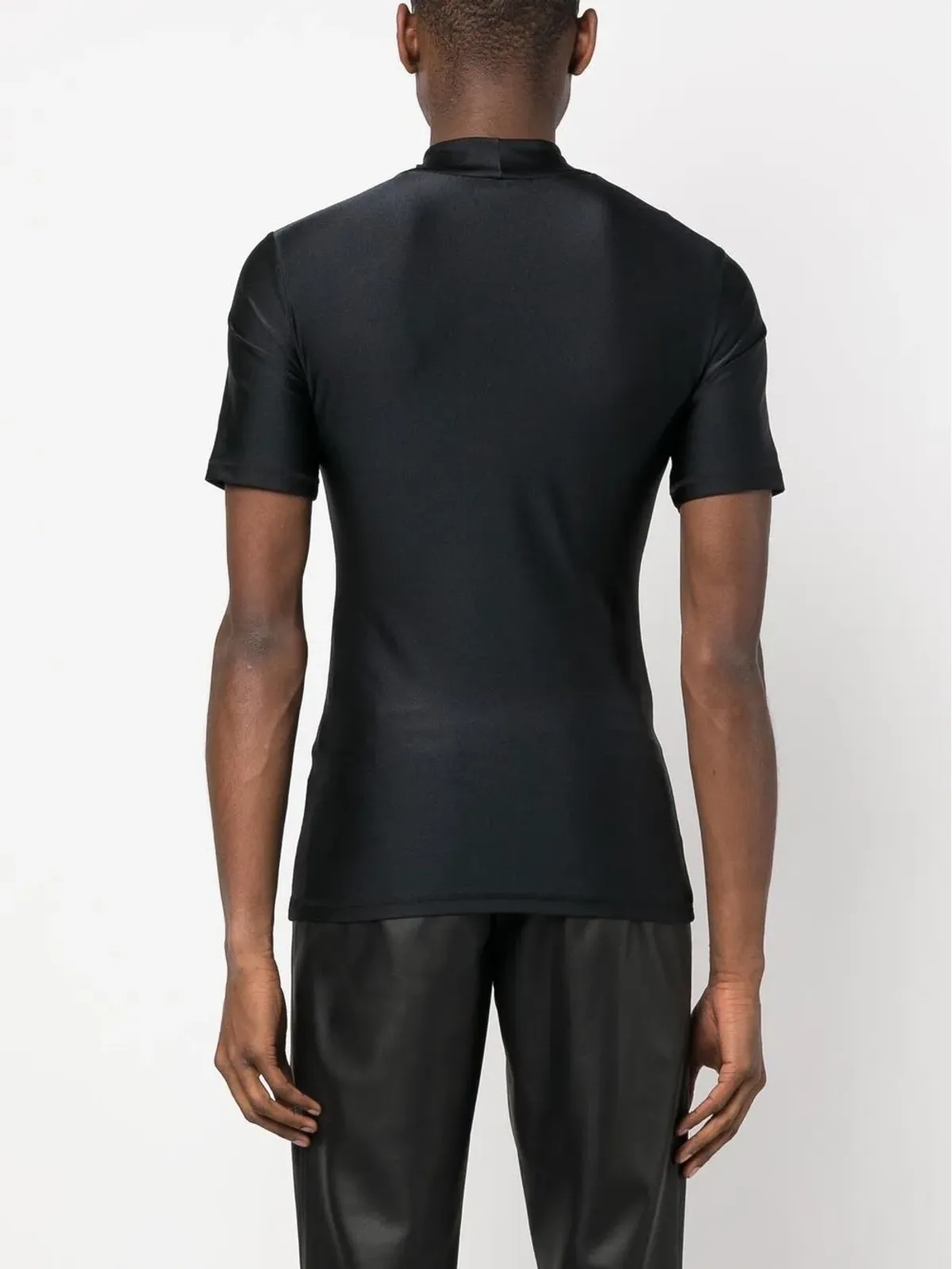 Coperni ロゴプリントのモックネックTシャツ - 画像5