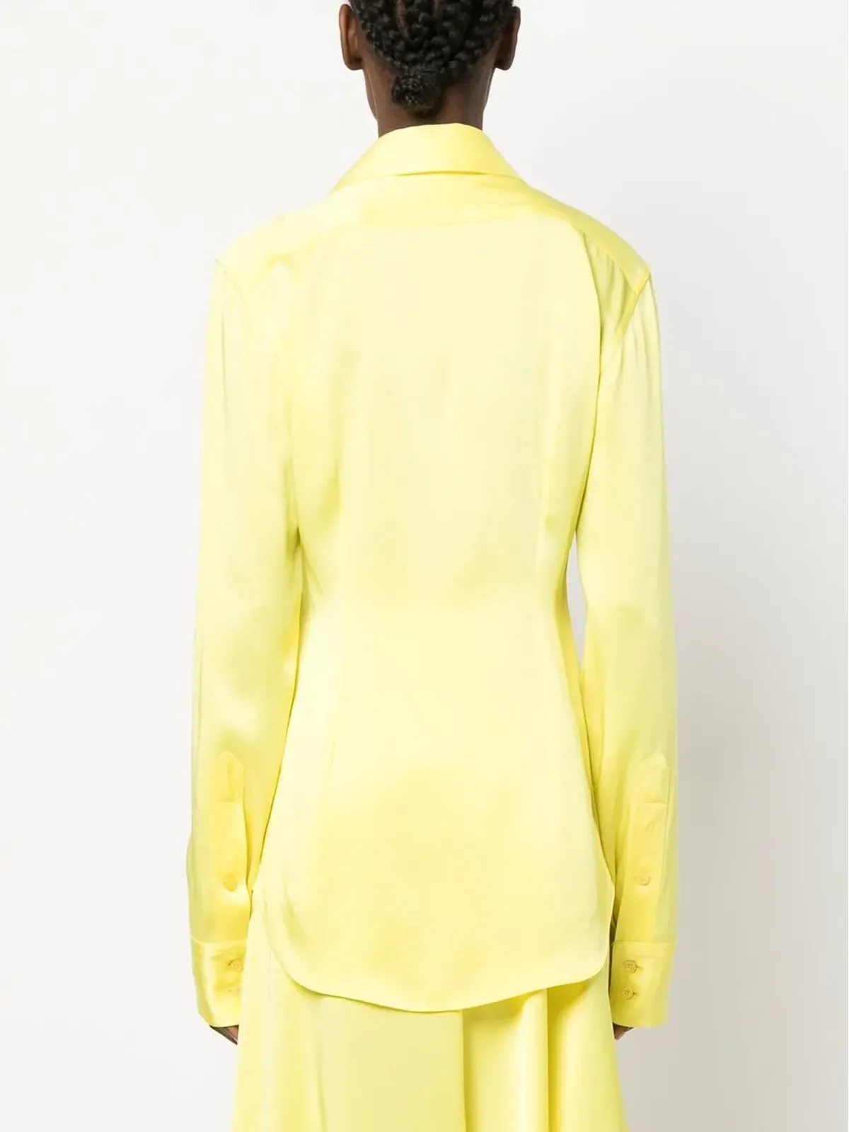 Stella McCartney ボタンアップサテンシャツ - 画像4