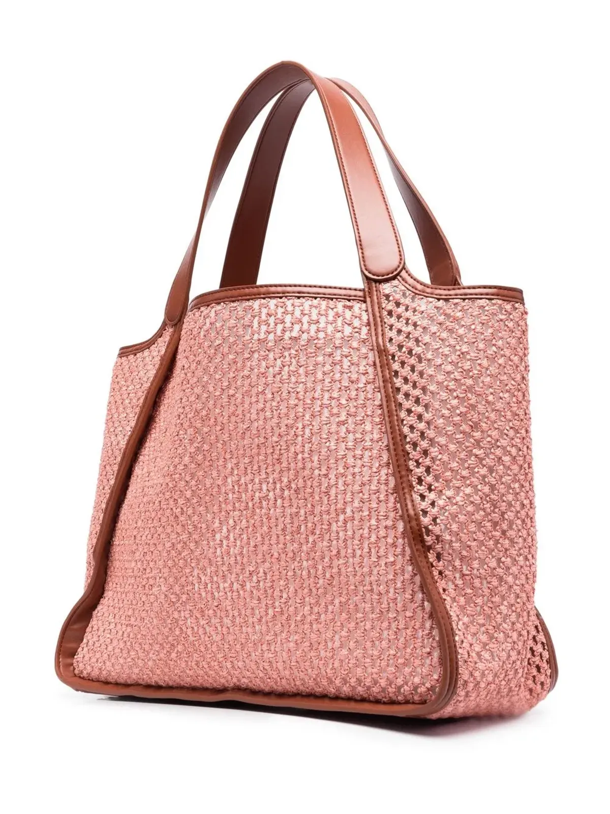 Stella McCartney 刺繍ロゴ入り ウーブン トートバッグ - 画像3