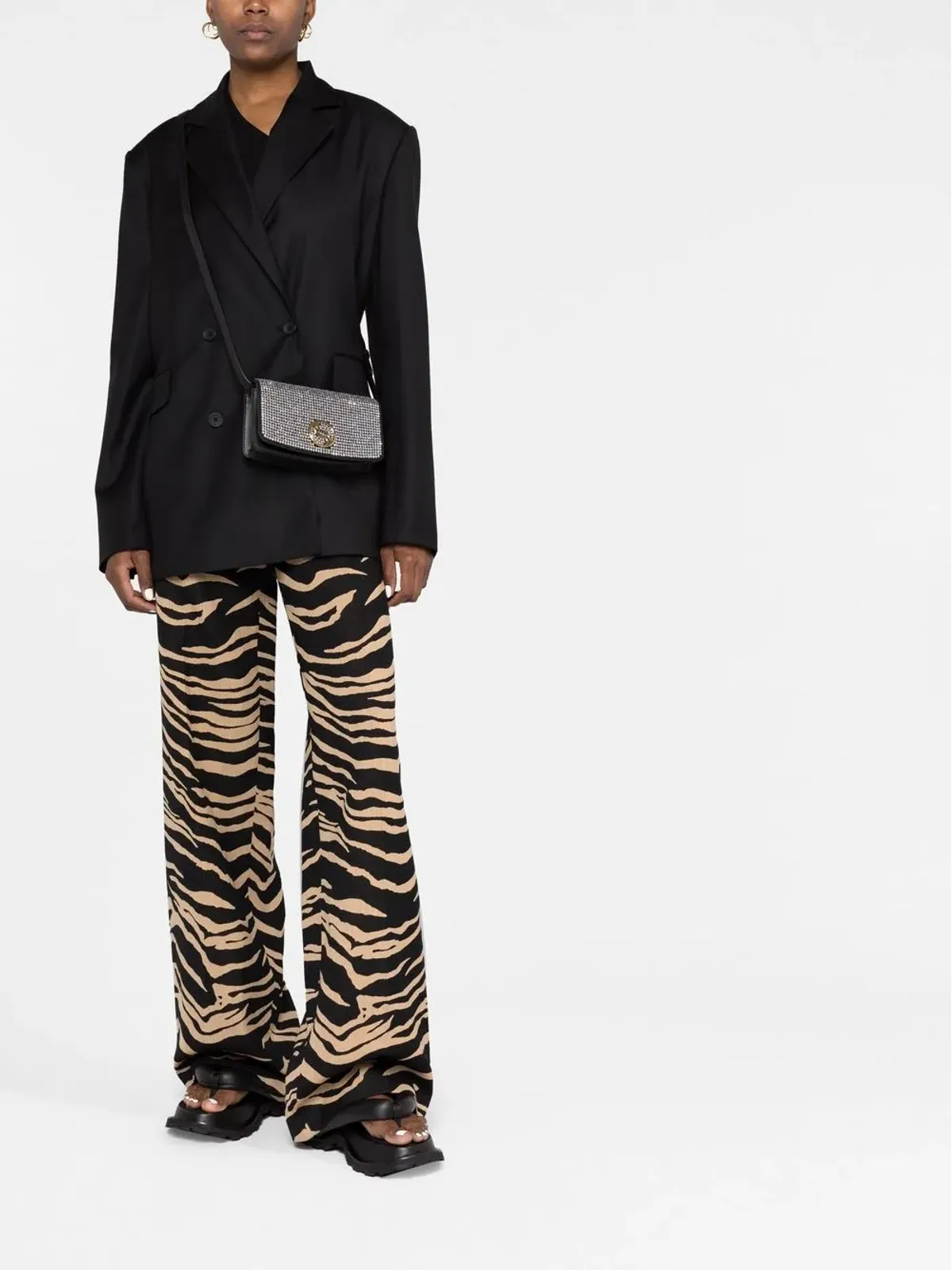 Stella McCartney S-Wave クリスタルエンブリッシュ クロスボディバッグ - 画像2