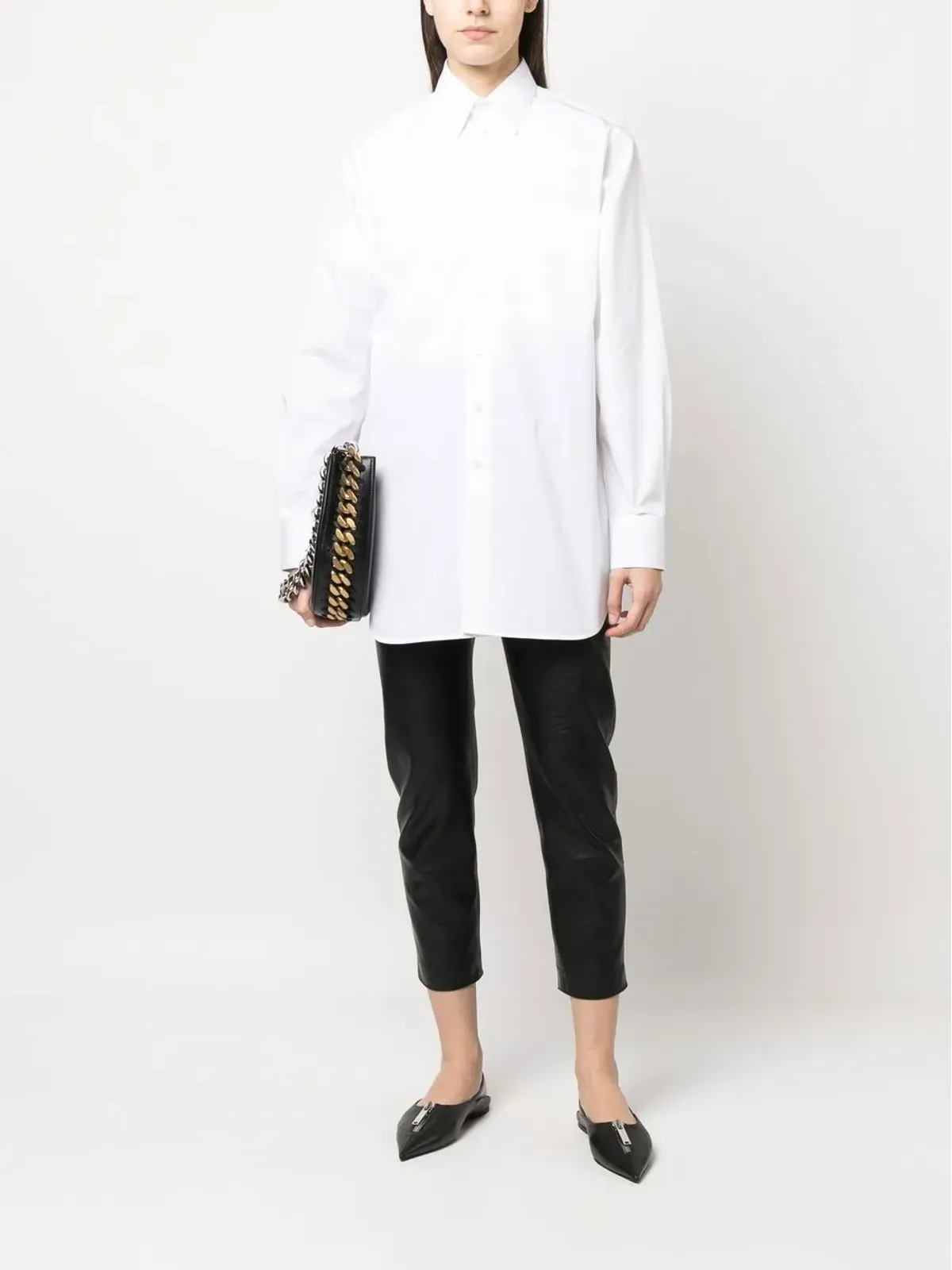 Stella McCartney コットン長袖シャツ - White - 画像2