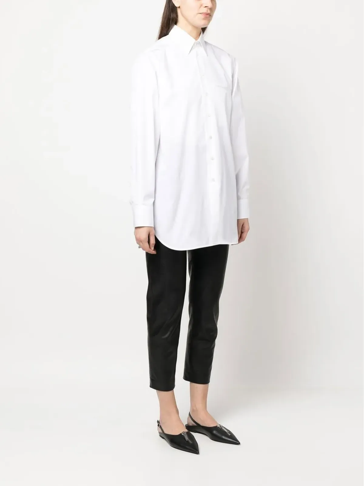 Stella McCartney コットン長袖シャツ - White - 画像3