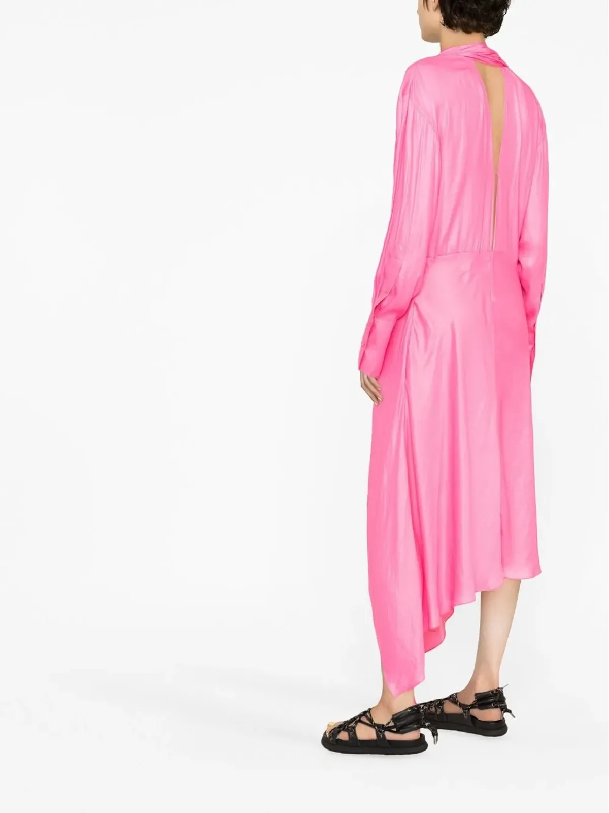 Stella McCartney タイディテール ロングドレス - ピンク - 画像4