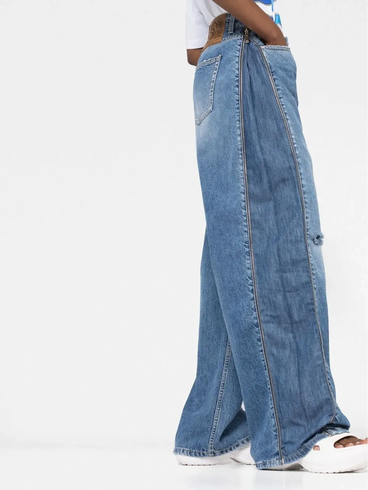 Stella McCartney ジップディテールのストレートジーンズ - 画像5