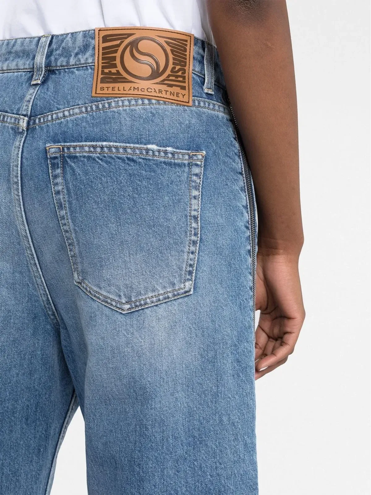 Stella McCartney ジップディテールのストレートジーンズ - 画像3