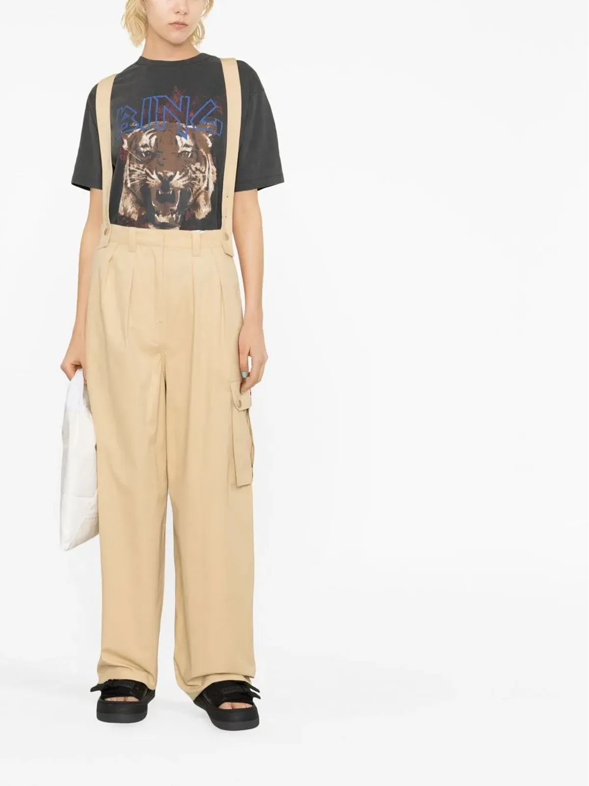 Kenzo ストレートレッグブレースカーゴパンツ - 画像2