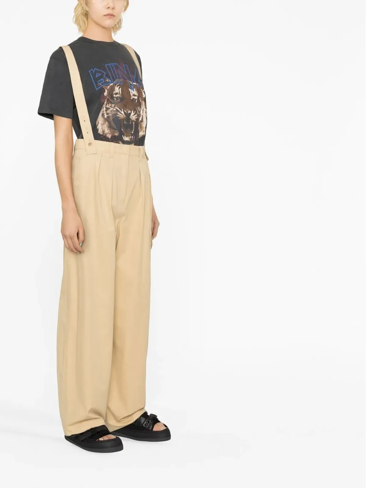 Kenzo ストレートレッグブレースカーゴパンツ - 画像4