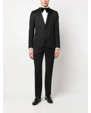 Zegna シングルブレストスーツ - ブラック - サムネイル2