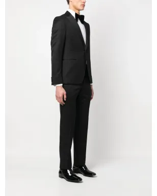 Zegna シングルブレストスーツ - ブラック - サムネイル3