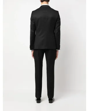 Zegna シングルブレストスーツ - ブラック - サムネイル4