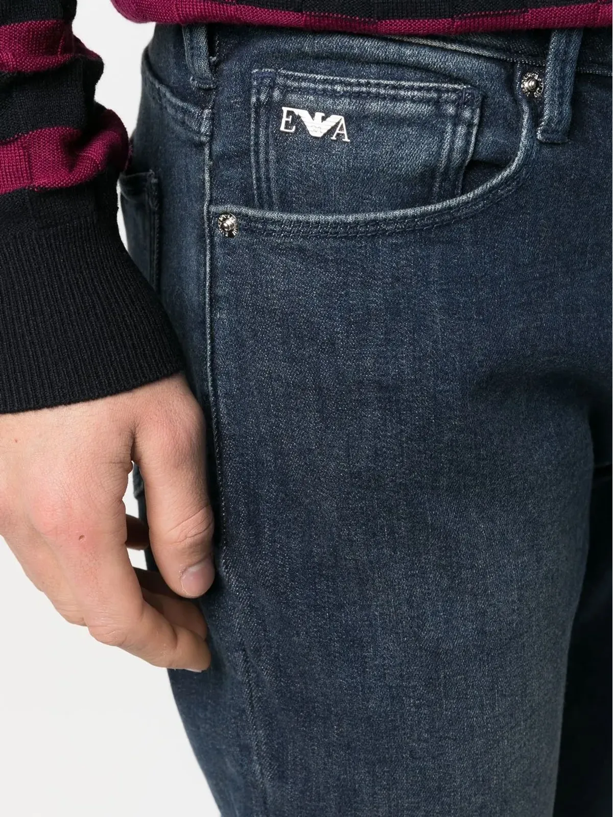 Emporio Armani ローライズスキニージーンズ - 画像5
