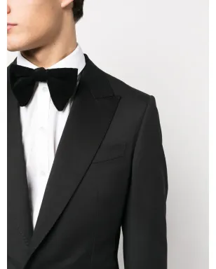 Zegna シングルブレスト ウールスーツ - ブラック - サムネイル5