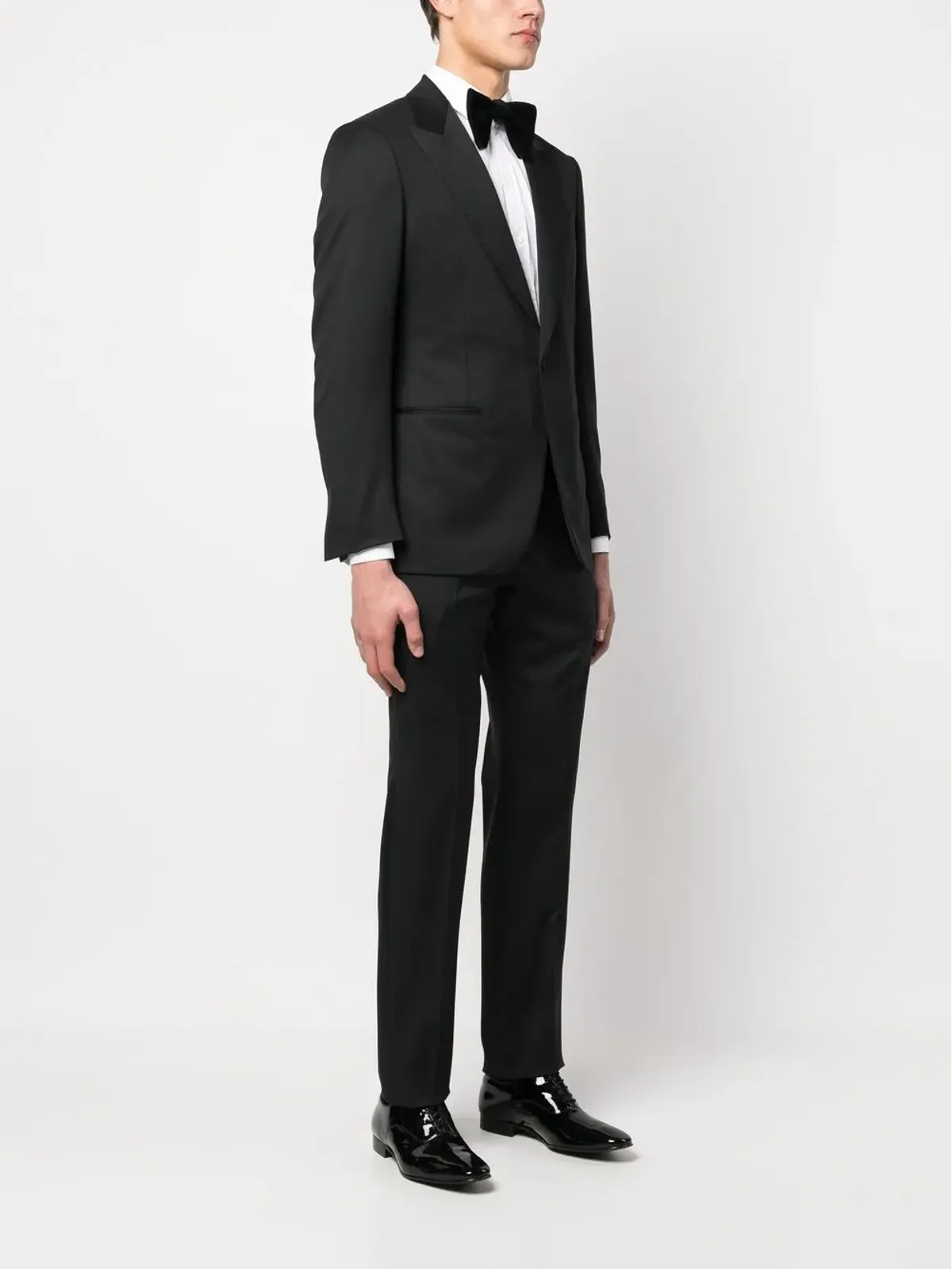 Zegna シングルブレスト ウールスーツ - ブラック - 画像3