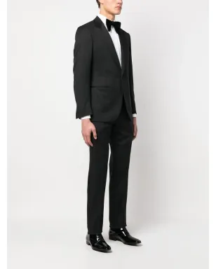 Zegna シングルブレスト ウールスーツ - ブラック - サムネイル3