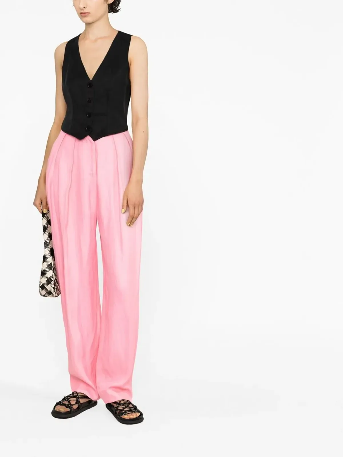 Stella McCartney プリーツ入りワイドパンツ - 画像2