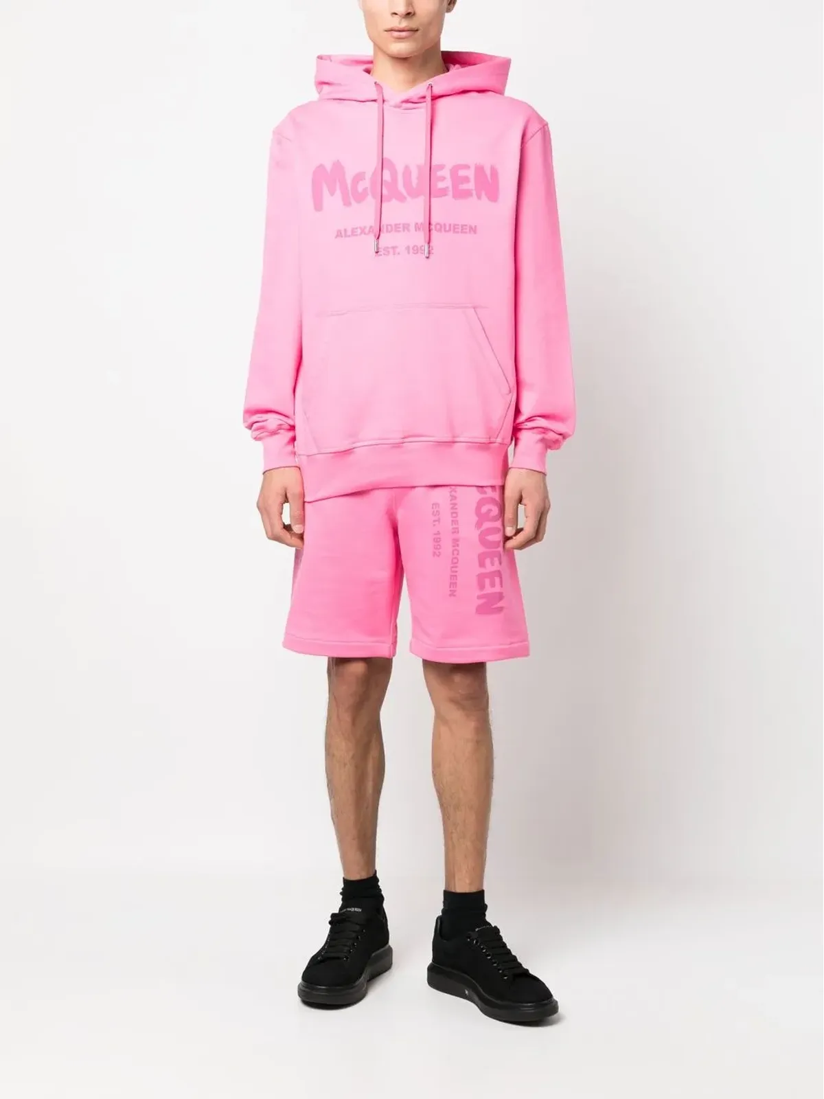 Alexander McQueen グラフィティプリント トラックショーツ - 画像2