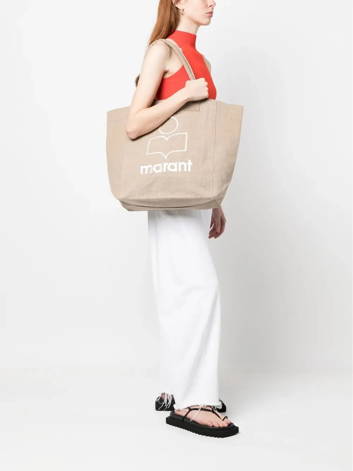 ISABEL MARANT Yenky Canvas ロゴ トートバッグ - 画像2