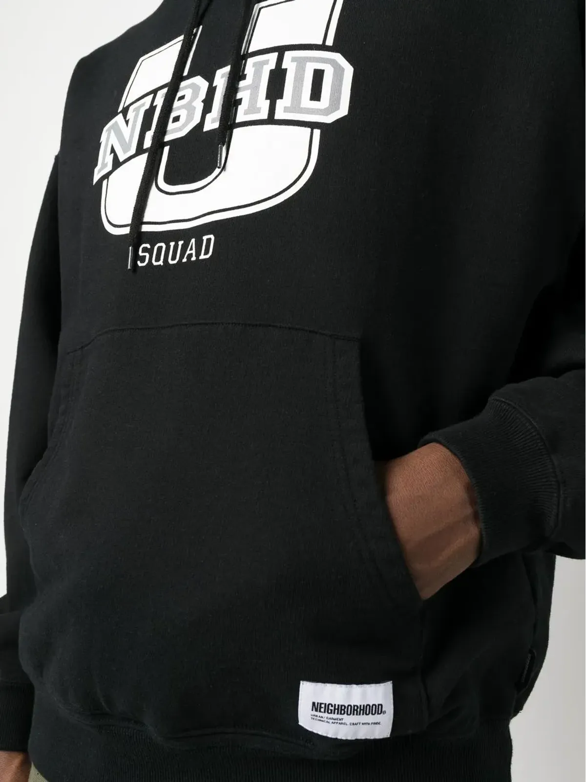 Neighborhood ロゴプリント コットン フーディ - 画像5