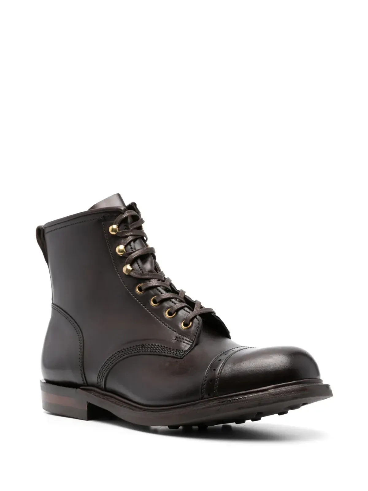 Ralph Lauren RRL ボウリー レースアップ レザー ブーツ - 画像2