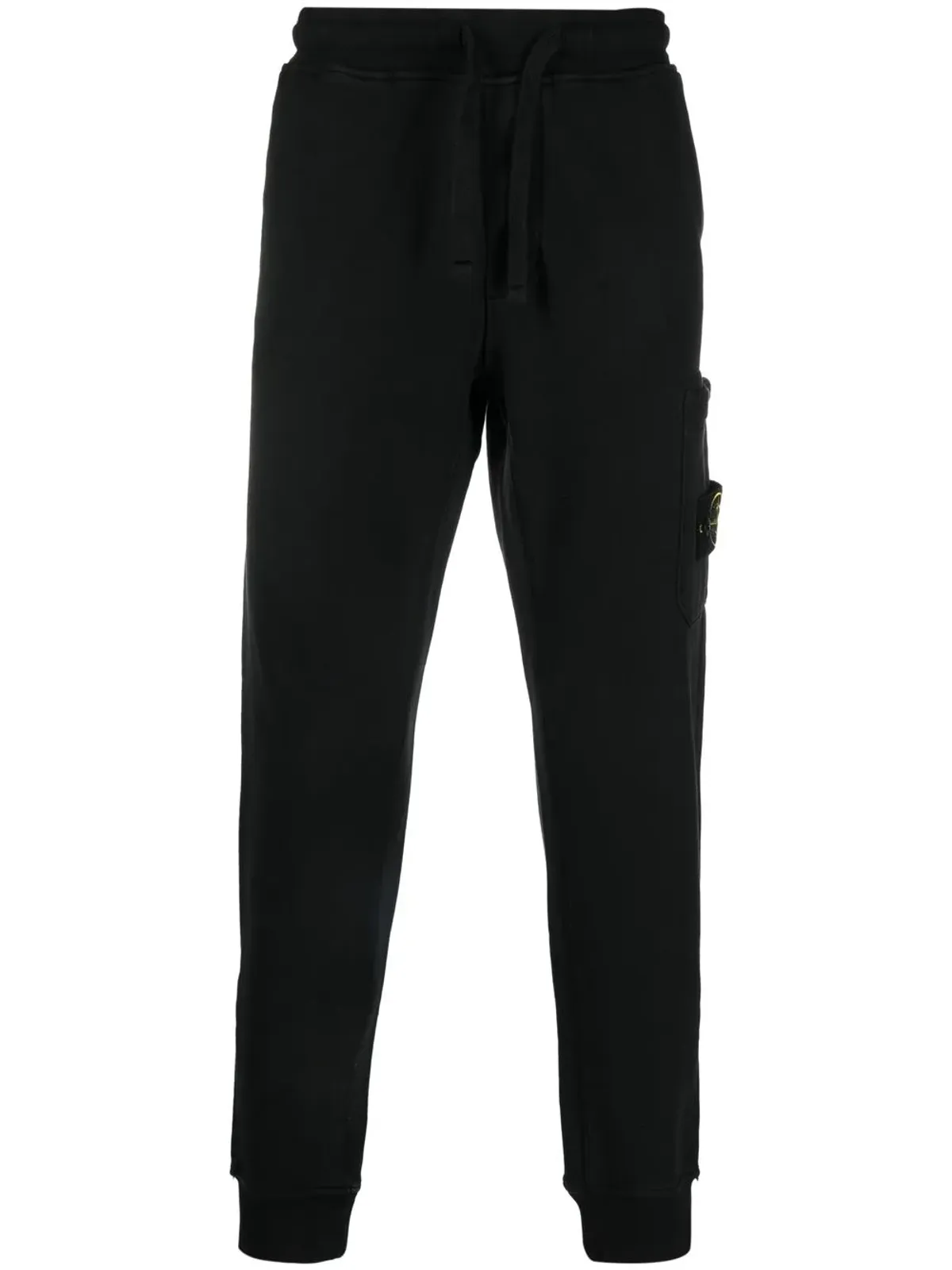 Stone Island コンパスパッチ トラックパンツ ブラック - 画像1