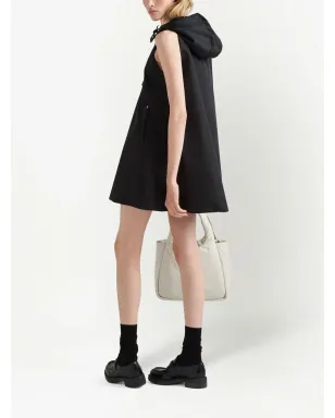 Prada トライアングルロゴ フード付きミニドレス - サムネイル3