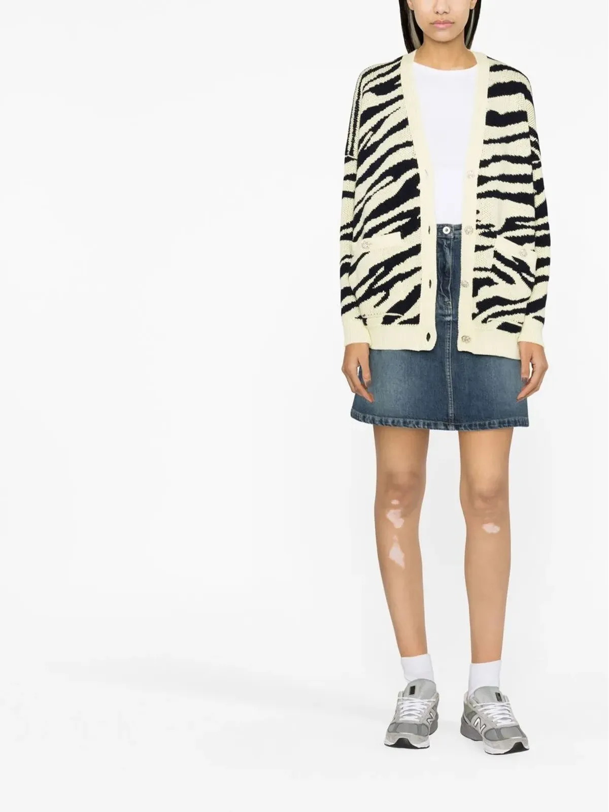 Kenzo A-line denim miniskirt - Blue - 画像2