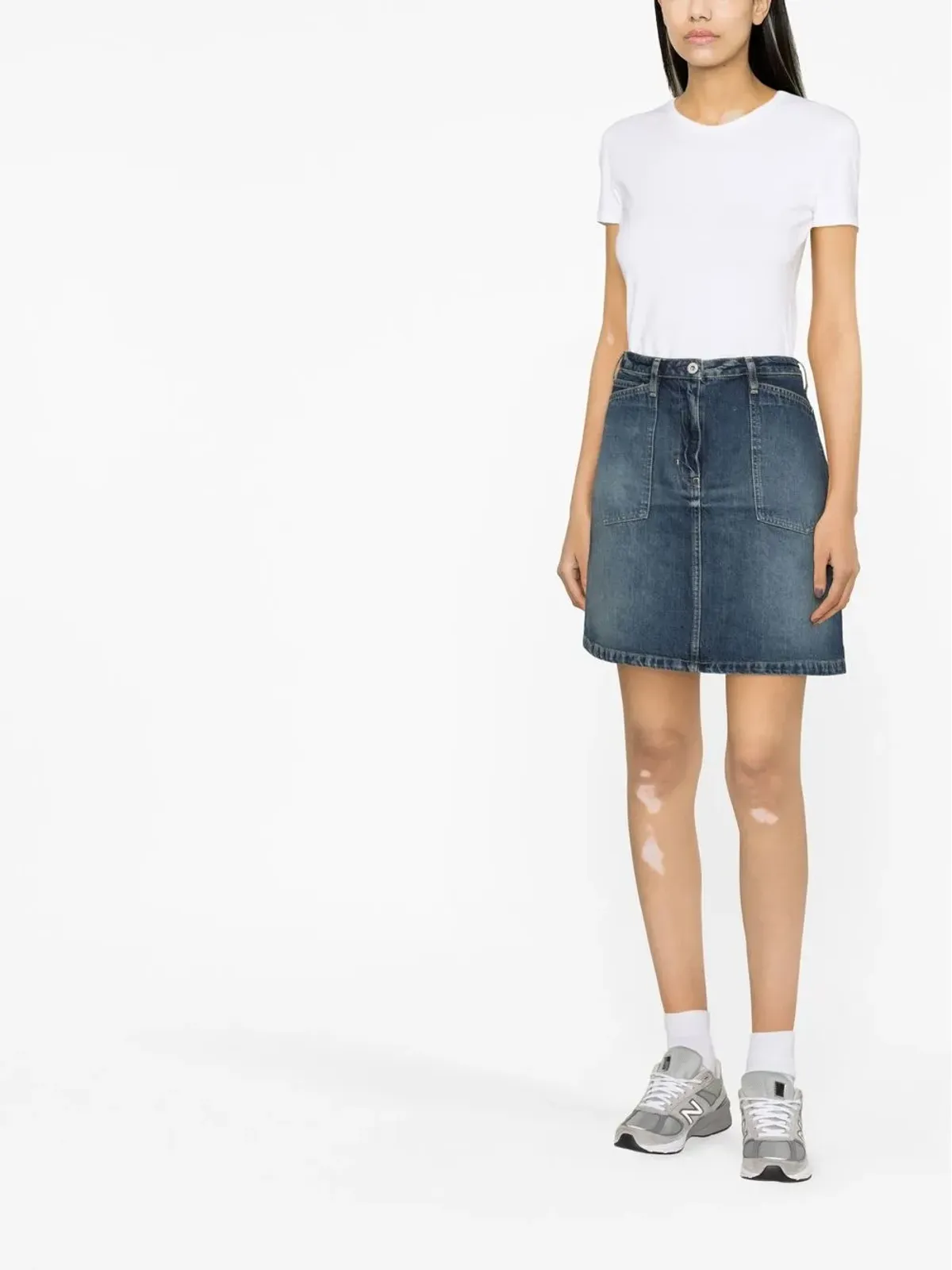 Kenzo A-line denim miniskirt - Blue - 画像3