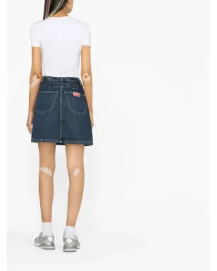 Kenzo A-line denim miniskirt - Blue - サムネイル4