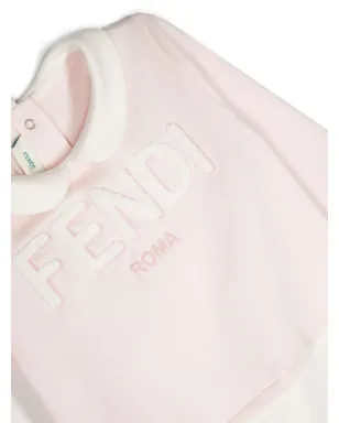 Fendi Kids 刺繍ロゴ入りベビーロンパースセット - サムネイル3
