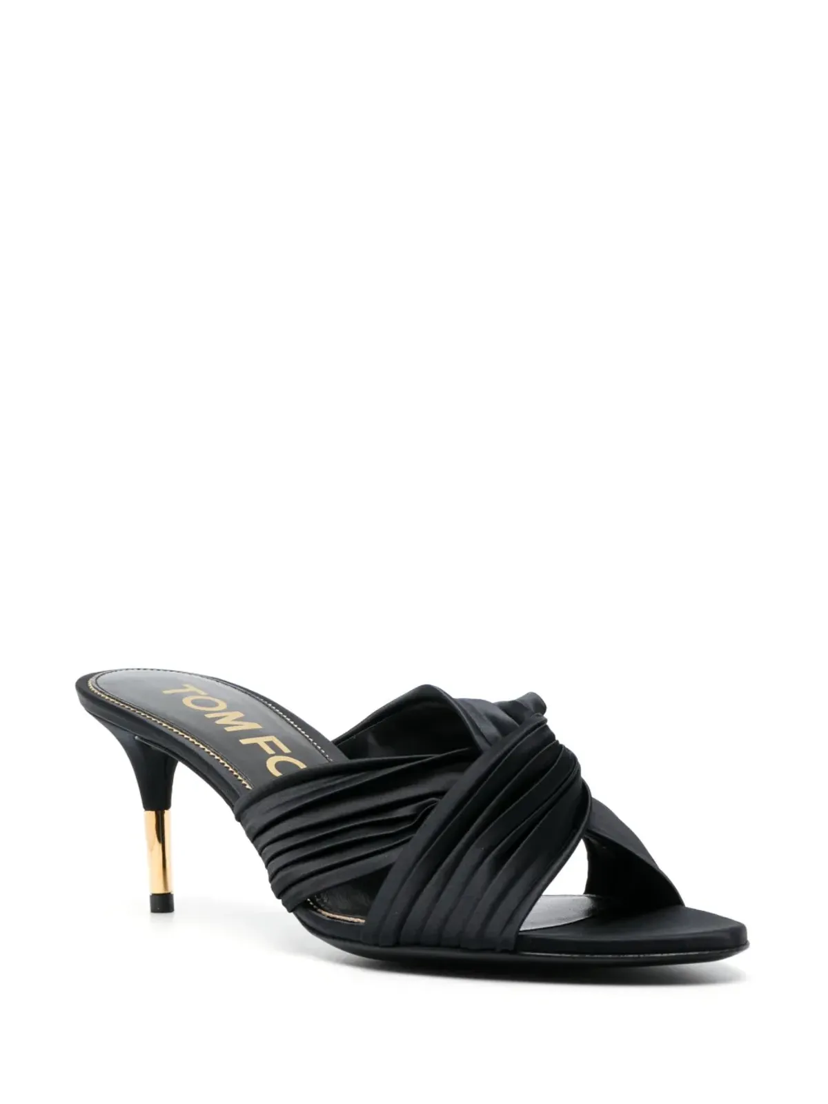 TOM FORD ノットディテールプリーツサンダル - 画像2