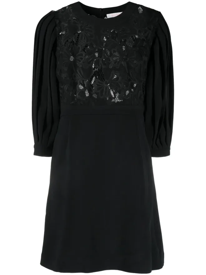 See by Chloé See by Chloé フローラルパネルドミニドレス - ブラックの商品画像