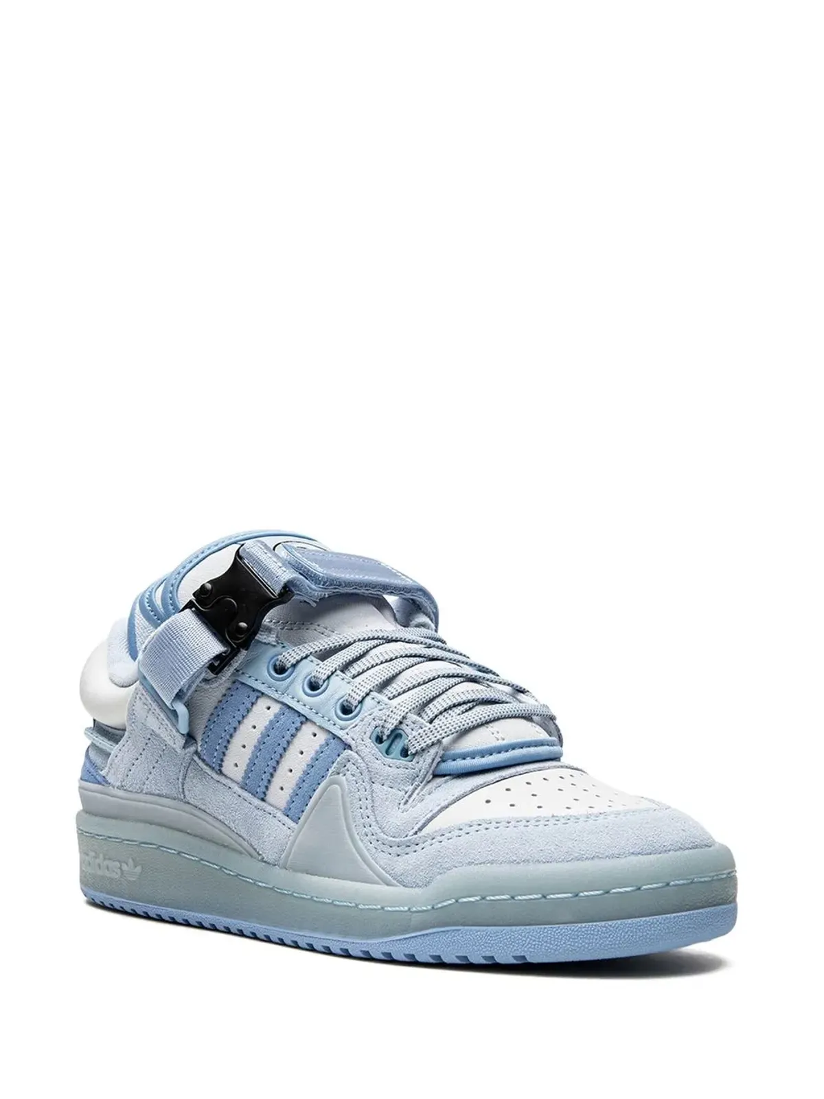 adidas Kids x Bad Bunny Forum Buckle Low ブルー テイント スニーカー - 画像2