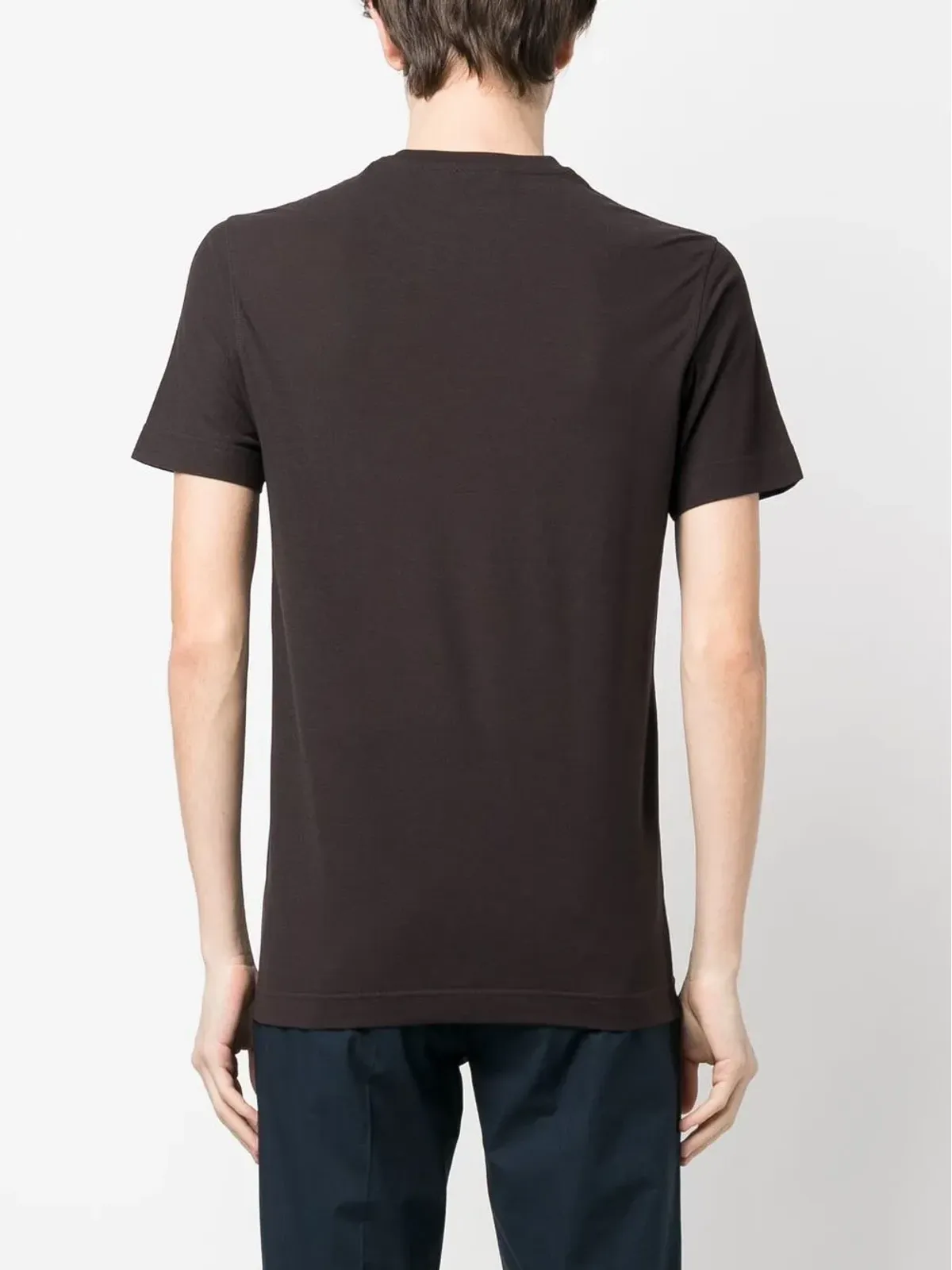 Zanone ベーシック クルーネック Tシャツ - 画像4