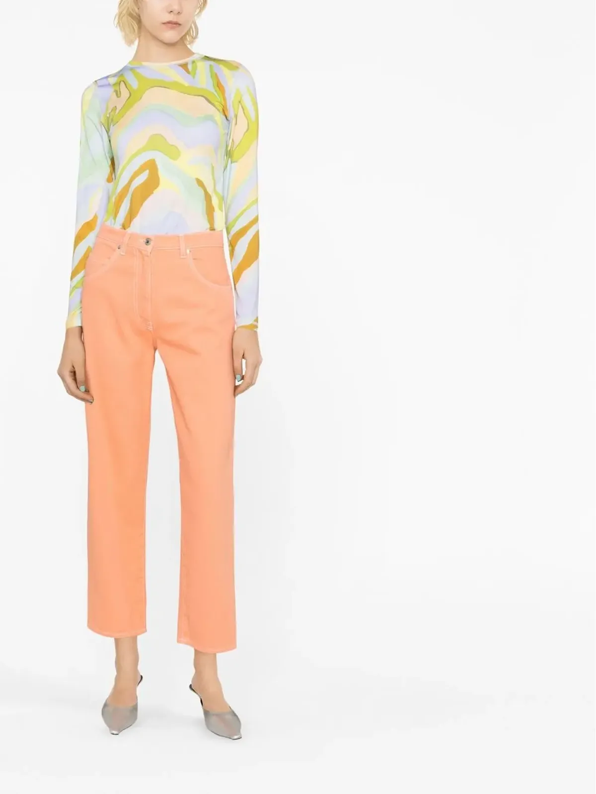MSGM デニム ストレートジーンズ - 画像2