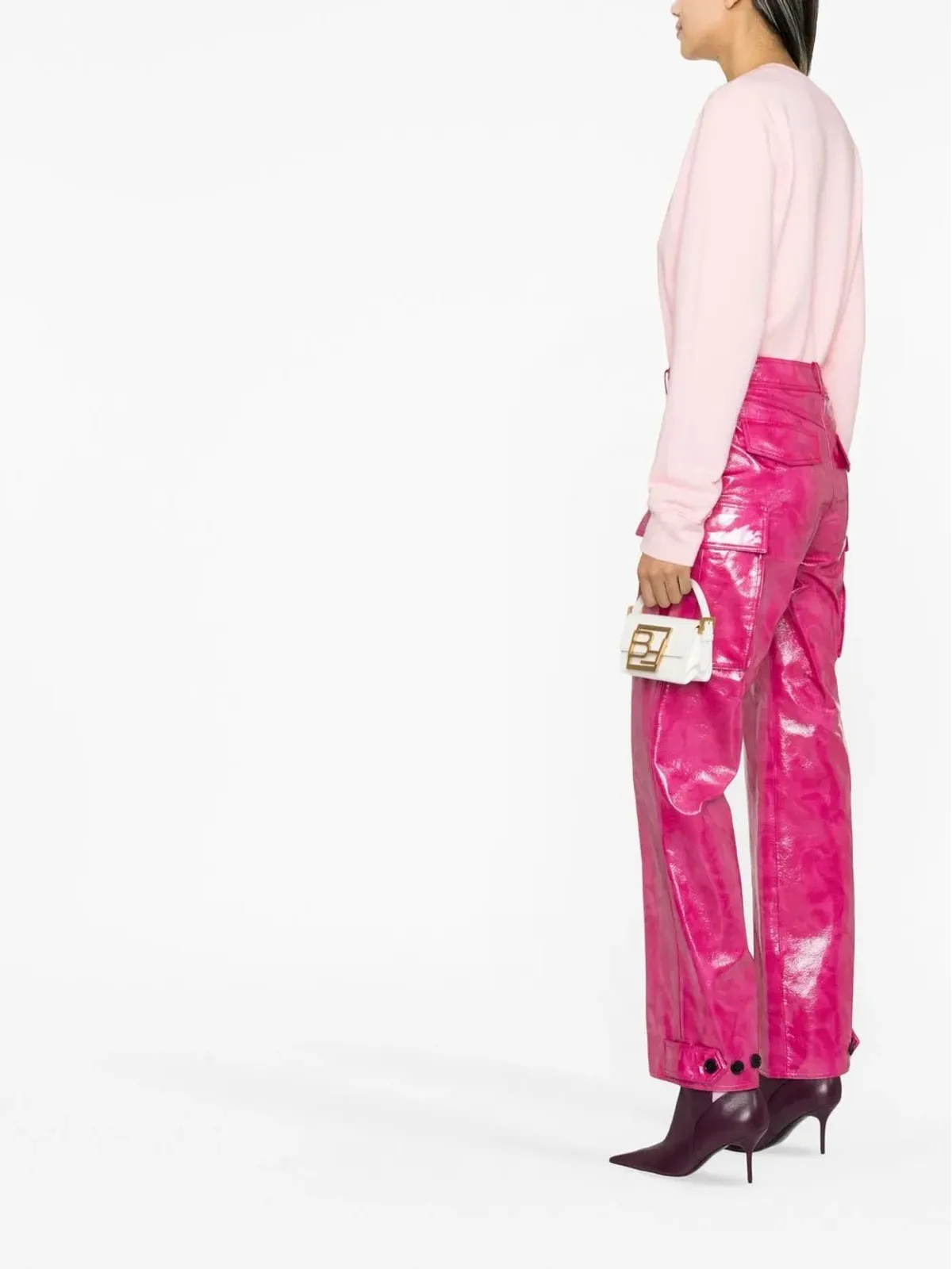 Palm Angels ベアプリント オーガニックコットン スウェットシャツ - 画像4