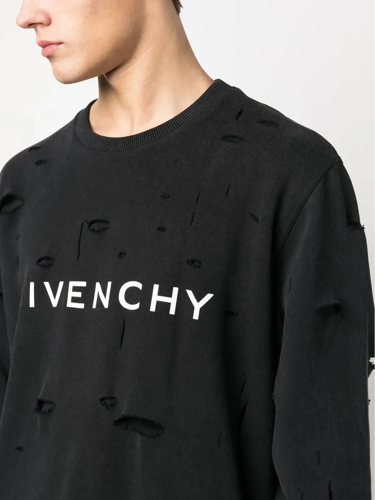 Givenchy ロゴプリント ディストレスド スウェットシャツ - 画像5