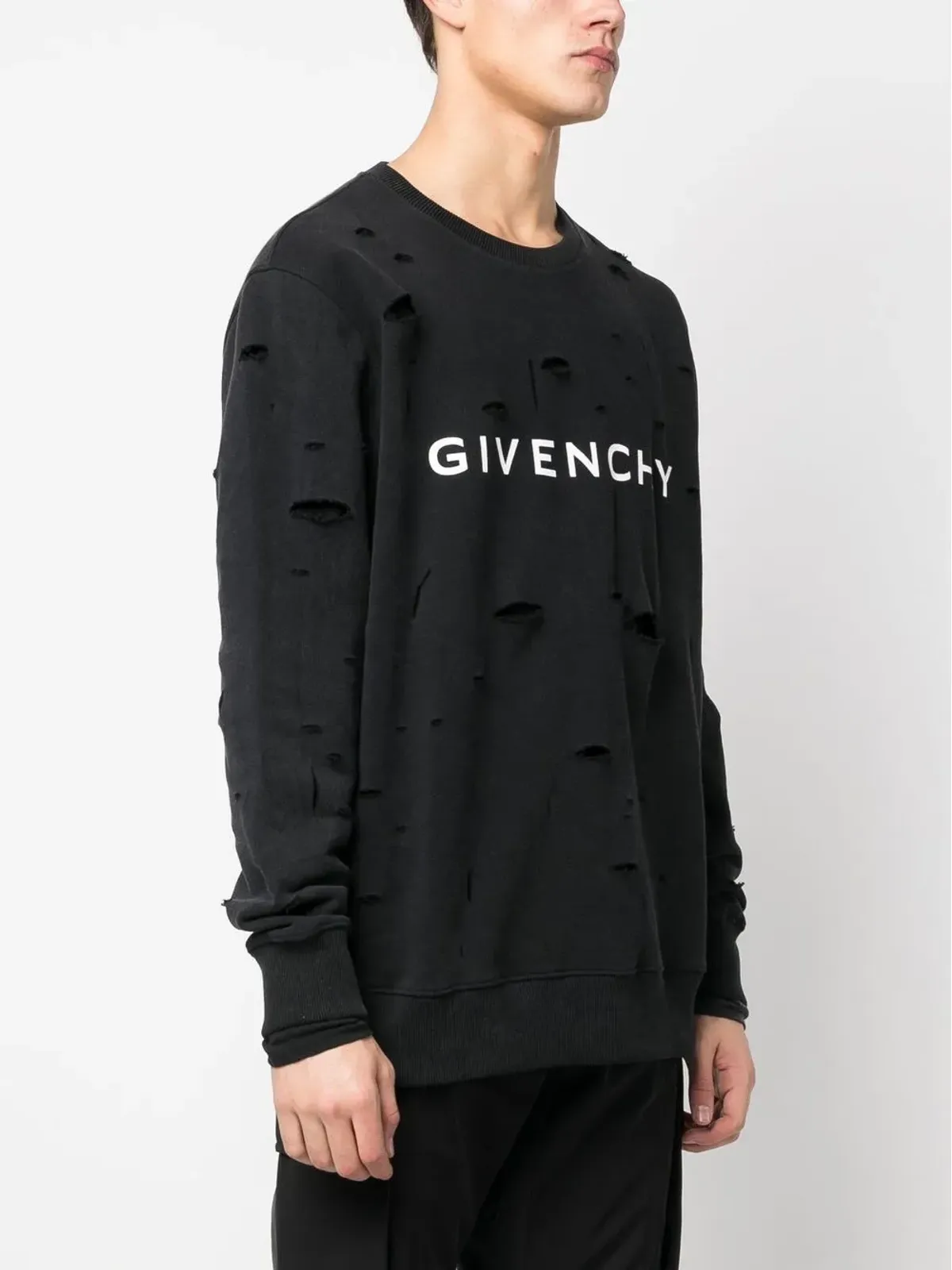 Givenchy ロゴプリント ディストレスド スウェットシャツ - 画像3