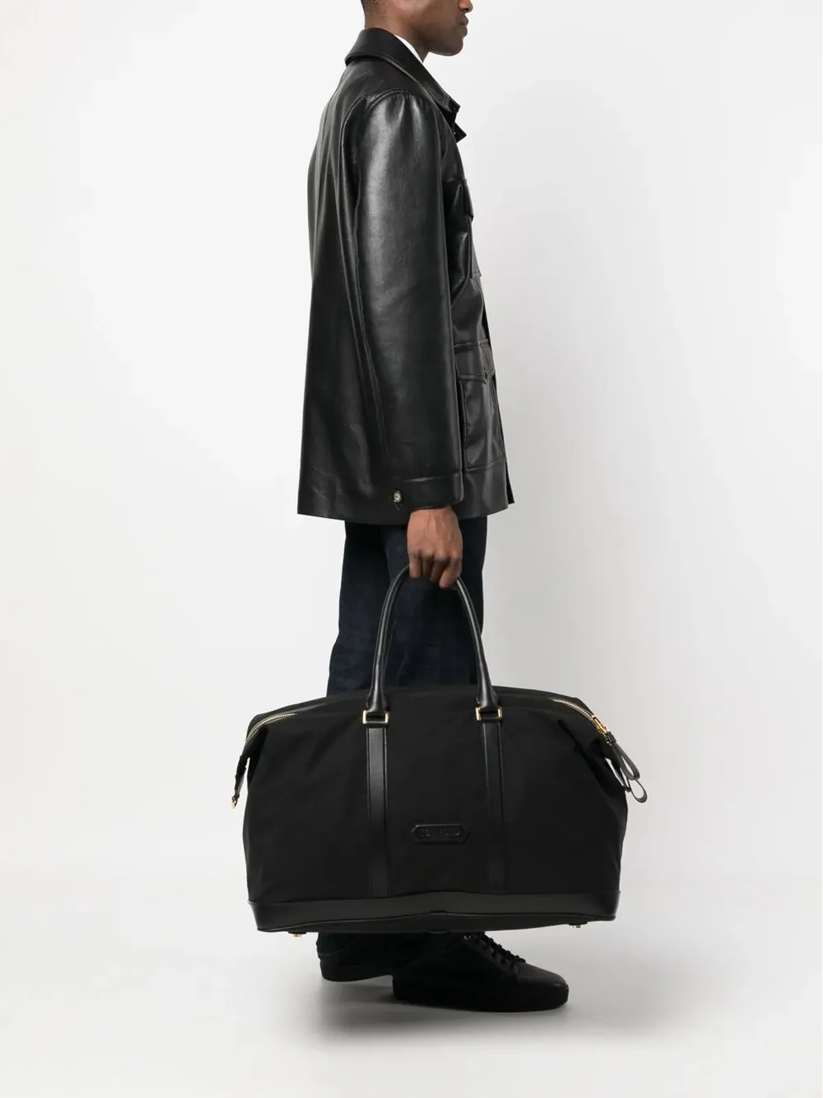 TOM FORD ロゴパッチ ホールドオールバッグ - 画像2