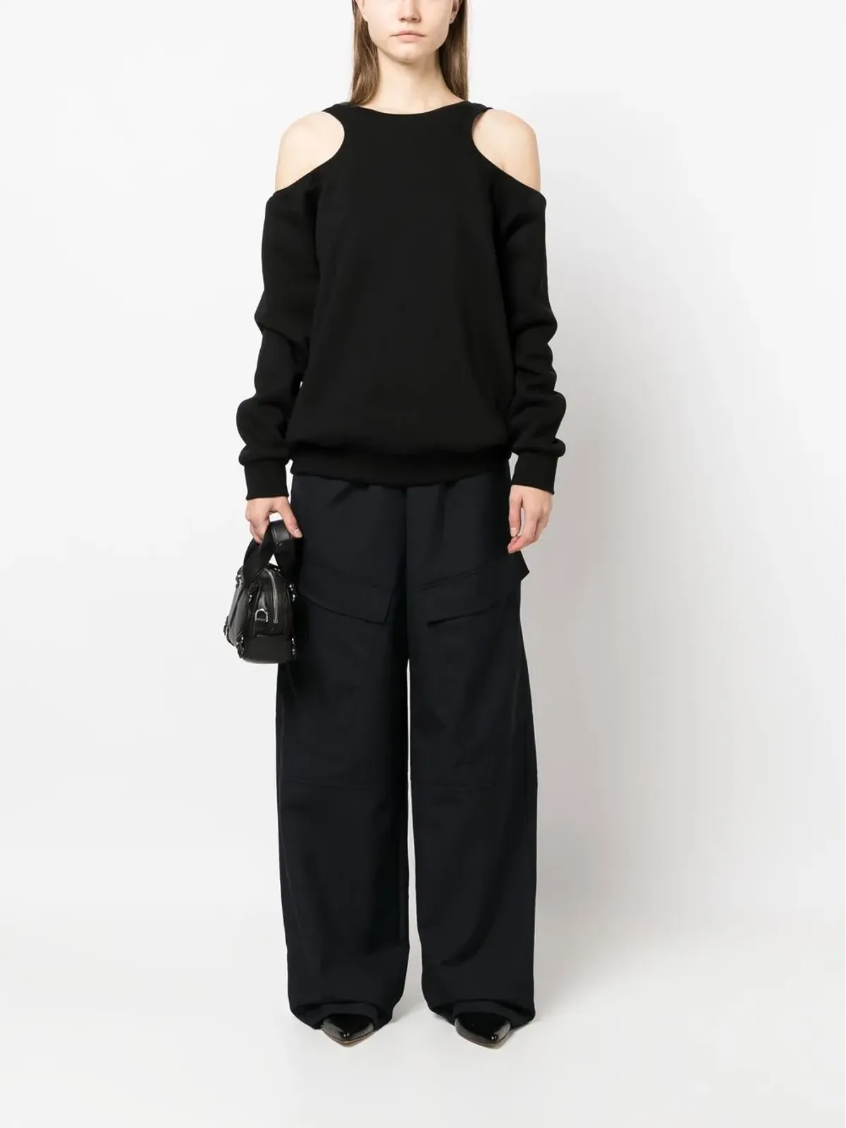 Ioana Ciolacu バックレス カットアウト スウェットシャツ - 画像2
