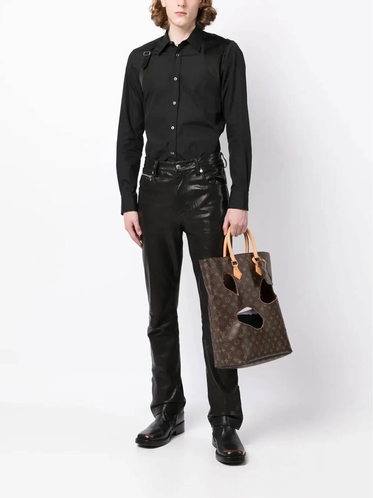 Louis Vuitton Pre-Owned x Comme Des Garçons モノグラム トートバッグ - 画像2