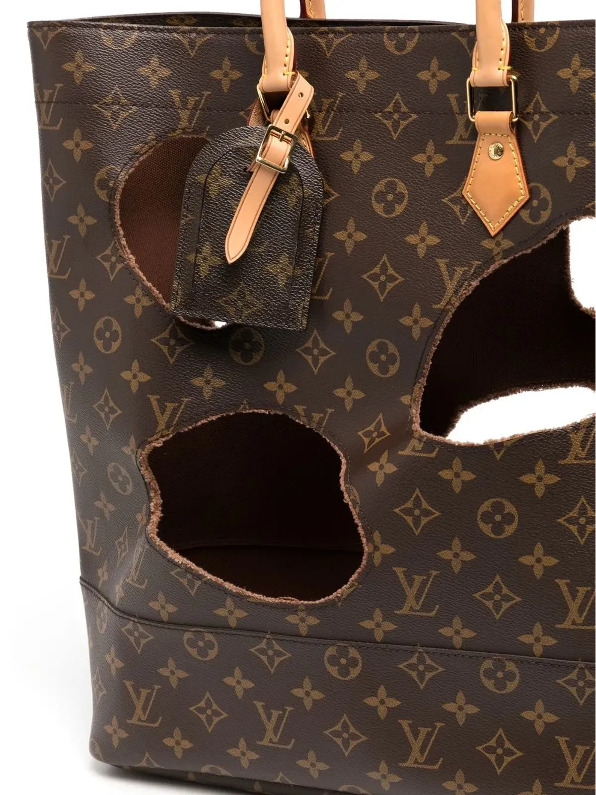 Louis Vuitton Pre-Owned x Comme Des Garçons モノグラム トートバッグ - 画像4