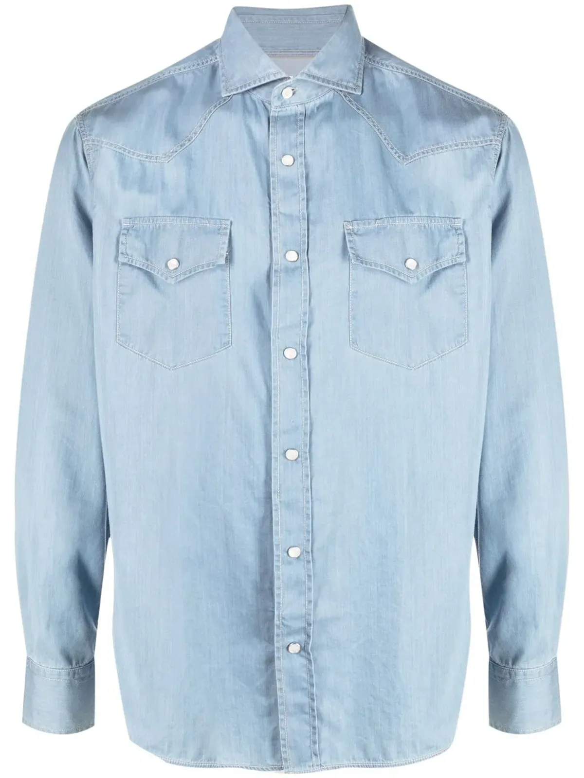 Brunello Cucinelli ボタンアップ デニムシャツ - 画像1